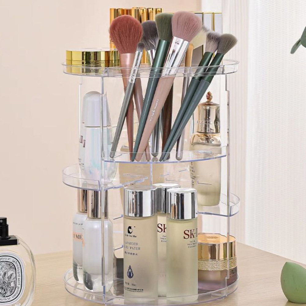 360-Degree Rotating Cosmetic S - đánh giá và giá Home Edit Bathroom Storage
