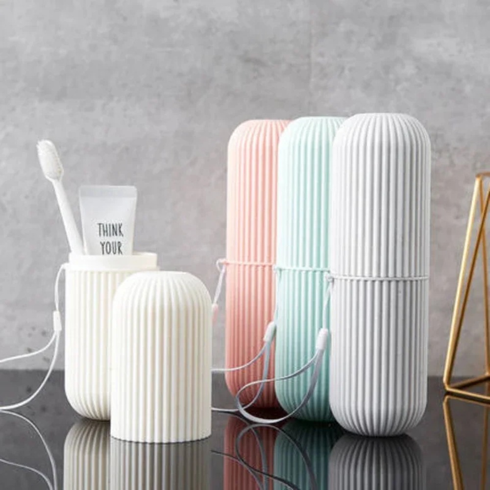 Travel Portable Toothbrush Cup - đánh giá và giá Home Edit Bathroom Storage