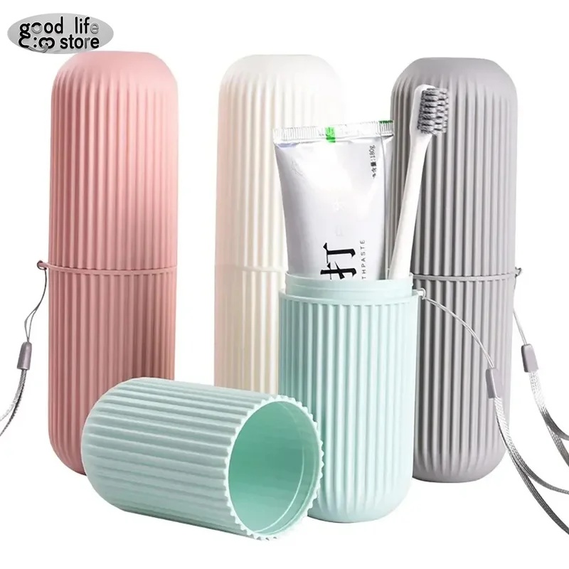 1/2pcs Portable Toothbrush Cup - đánh giá và giá Home Edit Bathroom Storage