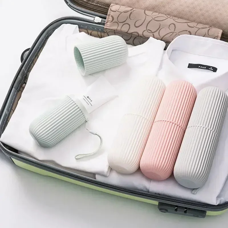 1/2pcs Portable Toothbrush Cup - đánh giá và giá Home Edit Bathroom Storage