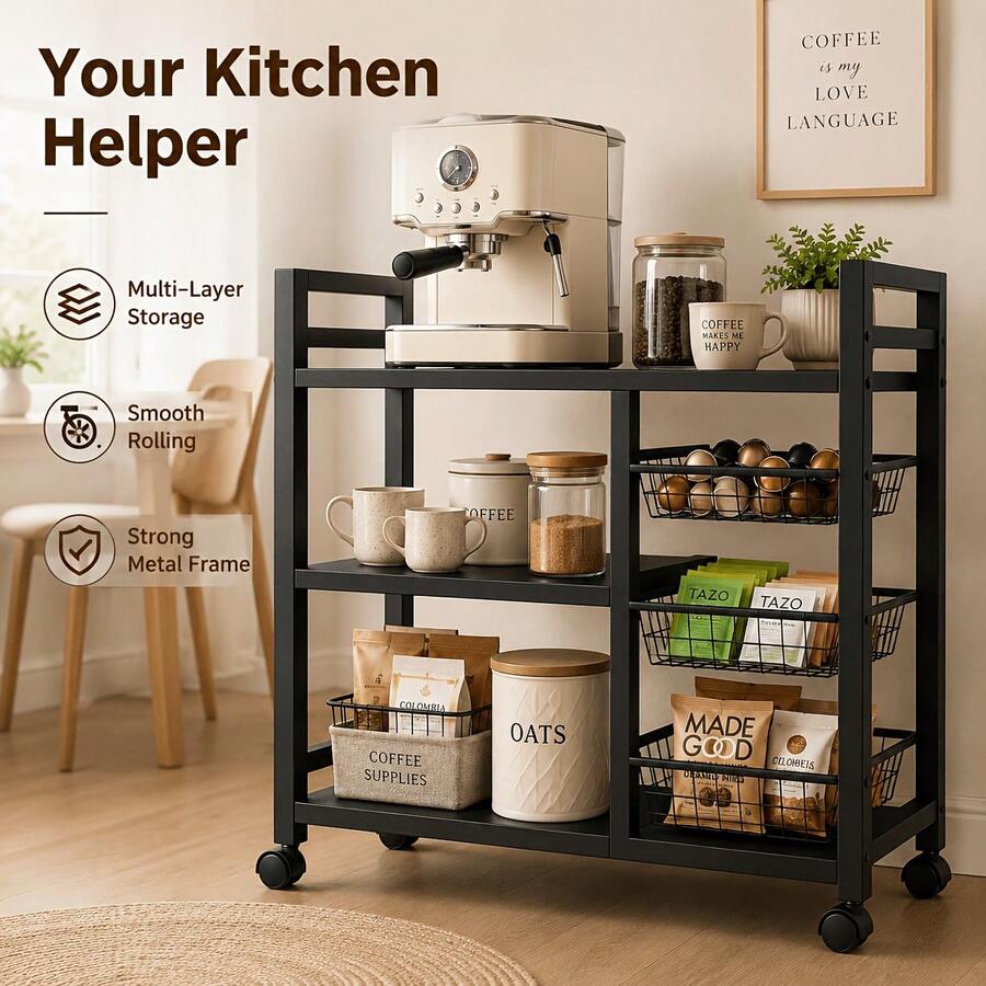 1pc Mobile Storage Rack, Adjus - đánh giá và giá Home Edit Bathroom Storage